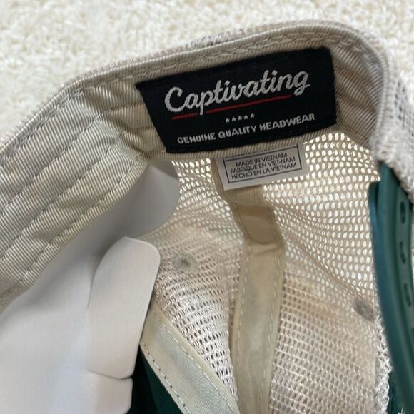 Michigan State Spartans Mesh Trucker Hat Green Cream Adjustable Cap Unisex - Picture 6 of 6